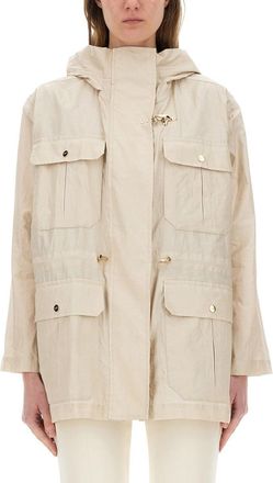 Fay Linen And Cotton Canvas Parka-Donna