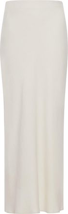 Brunello Cucinelli FLUID BIAS-CUT SKIRT IN LINEN BLEND - Brunello Cucinelli - Woman