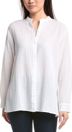 Eileen Fisher Mandarin Collar Shirt