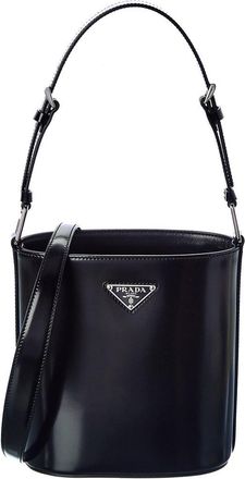 Prada Brushed Leather Bucket Bag