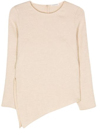 By Malene Birger textured asymmetric top - Neutrals