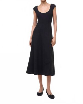 Staud Charlotte Midi Dress In Black