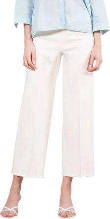 Avenue Montaigne Alex Pants In White Denim