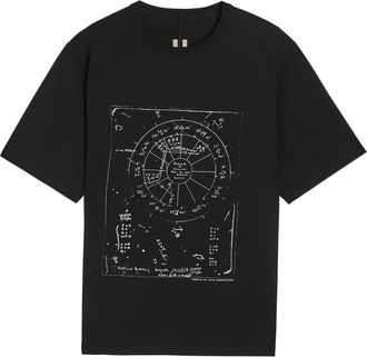 Rick Owens Printed Cotton T-shirt - Off White - XL