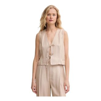 Mos Mosh MOS Mosh, Dames, Jassen, Beige, Maat: S Viscose