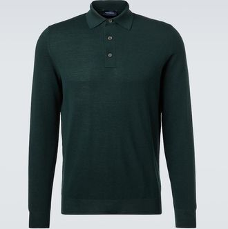 Thom Sweeney Wool polo sweater
