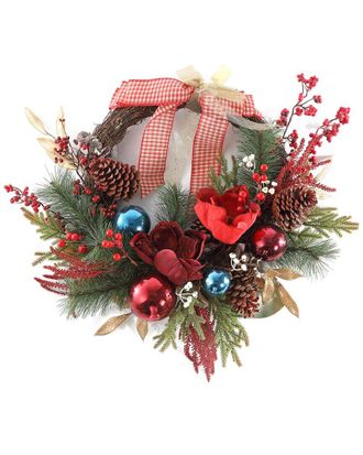 Safavieh Faux 28In Magnolia Oval Wreath