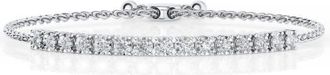 Grown Brilliance 1 Ctw Round Lab Grown Diamond Bolo Bracelet in Sterling Silver