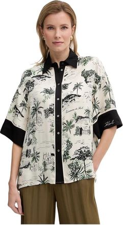 Karl Lagerfeld Fluid PJ Blouse - Dames - Overhemden - Veelkleurig - S - Overhemden