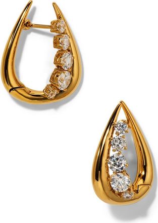 Nadri Phenom Huggie Hoop Earrings in Gold at Nordstrom