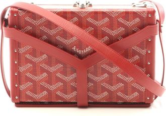 Goyard Minaudiere Trunk Shoulder Bag PVC Leather