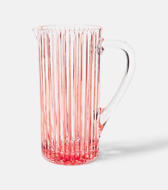 Les-Ottomans Striped crystal jug