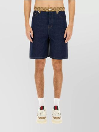 Gucci casual denim bermuda style shorts