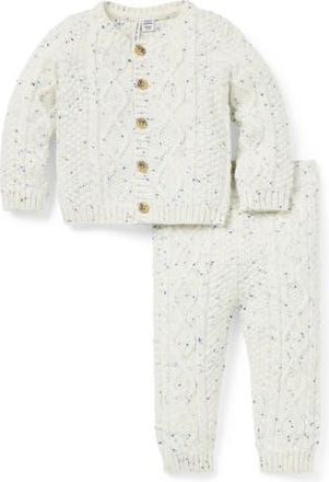 Janie and Jack Baby Cable Knit Matching Set in Ivory at Nordstrom, Size 12-18M