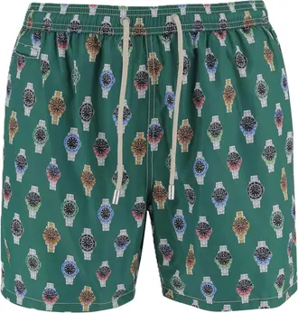 MC2 Saint Barth Green Lighting Micro Fantasy Swim Shorts