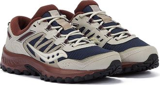 Saucony Unisex Grid Peak Navy/Dove Trainers - Blue - Size UK 4