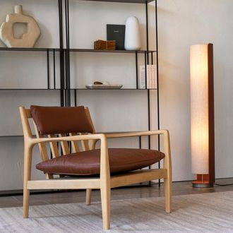 AM.PM Voetlamp in simili en linnen, Glipie