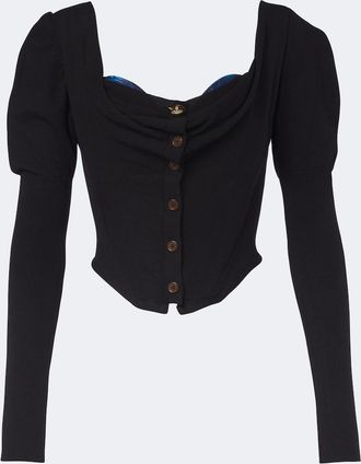 Vivienne Westwood Bea knitted cotton and cashmere cardigan