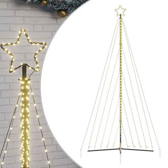 vidaXL &Aacute;rbol De Navidad Led 570 Leds Blanco C&aacute;lido 399 Cm Vidaxl