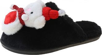 Generic Warm Slippers Women, Christmas Soft Plush Indoor Outdoor Slip-On Cozy House Shoes Comfortable Footwear For Women And Men Winter Home Shoe Non Slip Sty