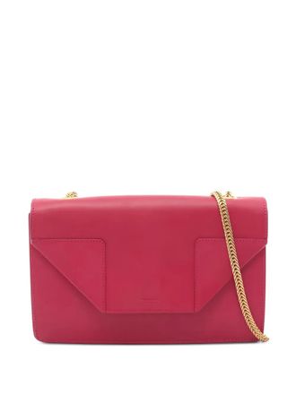Saint Laurent 2000s chain leather shoulder bag - women - Calf Leather - One Size - Pink