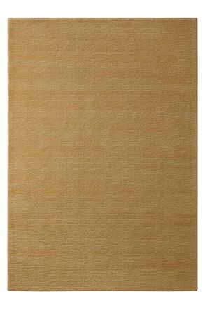 Wecon Home Alfombra de lana con relieve caramelo 140x200