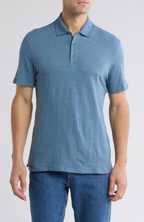 Vince Short Sleeve Slub Polo in High Sea at Nordstrom Rack, Size Xx-Large