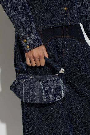 Ganni vintage-effect Bag, Womens, Navy Blue