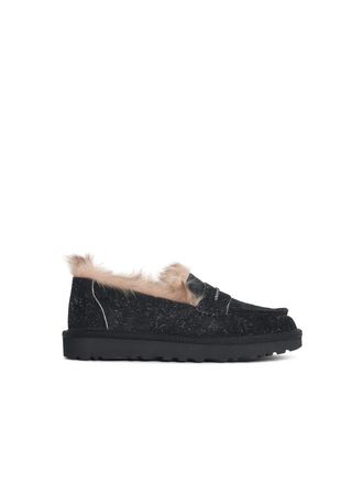 UGG Ellis schwarze Wildleder-Loafer