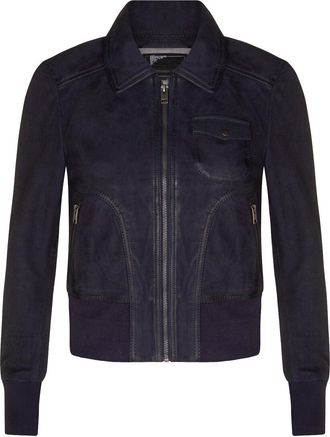 Infinity Leather Womens MA-1 Varsity Bomber Jacket-Modbury