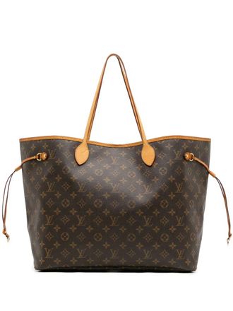 Louis Vuitton 2012 Monogram Neverfull GM tote bag - women - Leather/Canvas - One Size - Brown