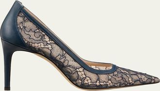 Stuart Weitzman 85mm Stuart Power Lace Pumps
