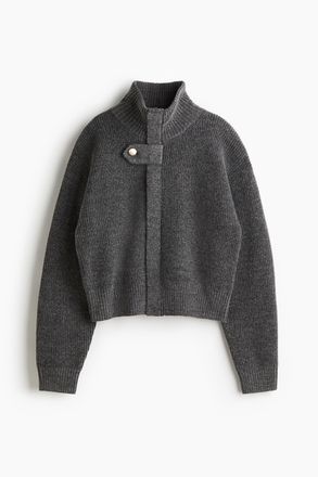 H&M Cardigan mit Zipper - Grau