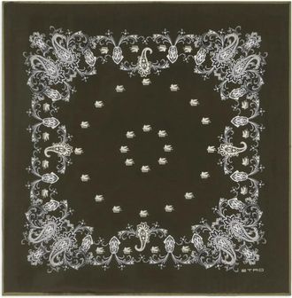 Etro Foulard paisley a fiori - Verde
