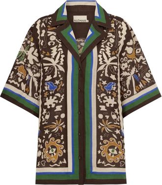 Alemais Maroc Relaxed Shirt - Dames - Overhemden - Veelkleurig - M - Overhemden