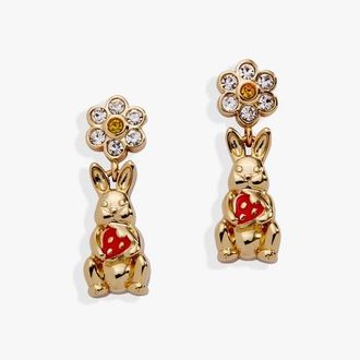 Alex and Ani Bunny Drop Earrings in Gold at Nordstrom