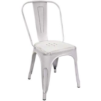 Vacchetti Vacchetti - Silla New Bristol Antigua Hierro Blanco Cm51x43h84