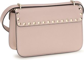 Valentino Garavani Womens Shoulder Bag Rockstud Mini Rose Quartz Calf Leather (bos Taurus)