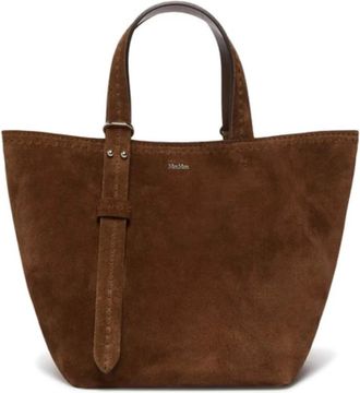 Max Mara Tassen, Dames, Bruin, ONE Size, Leer, Archetipo XS Tote