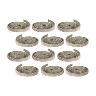 Melrose International Champagne Glitter Rope Ribbon (Set of 12 Rolls) - Champagne