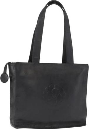 Chanel Pre-owned Leren Tote Bag - Dames - Vintage Shopper - Zwart - ONE Size - Leer - Vintage
