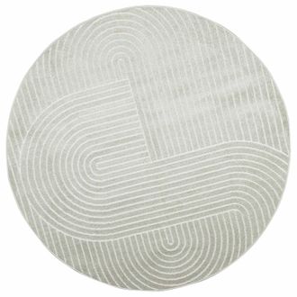vidaXL Alfombras De &Aacute;rea Redondo Palmeras Verde &Oslash; 120 Cm Poli&eacute;ster Vidaxl