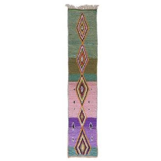 AFK Living Alfombra bereber de pura lana 74 x 380 cm
