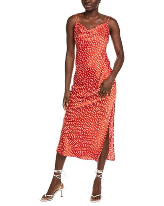 Kenneth Cole Polka Dot Maxi Slip Dress