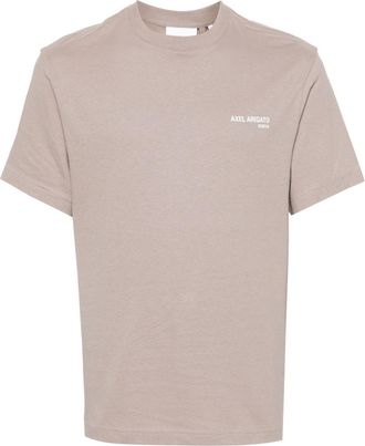 Axel Arigato logo-print cotton T-shirt - men - Cotton - L - Grey