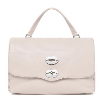 Zanellato Postina Bag - Dames - Handtassen - Wit - ONE Size - Leer - Tassen