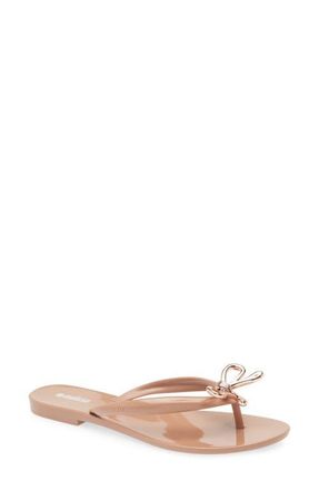 Melissa Harmonic Iris Flip Flop in Brown at Nordstrom, Size 10