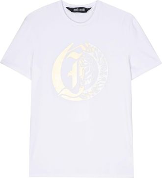 Just Cavalli logo-print cotton T-shirt - men - Cotton - M - White