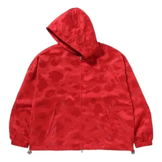 A Bathing Ape Solid Camo Hark Full Zip Jacket Red 1L30-140-301-RED