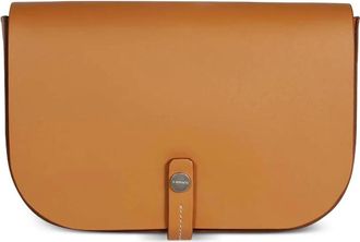 IL BISONTE Borsa a spalla in pelle con battente - Marrone